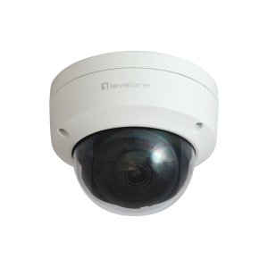 Camara exterior rj45 level one fcs-3403 gemini fija domo 4mp h.265 ip67 poe cms