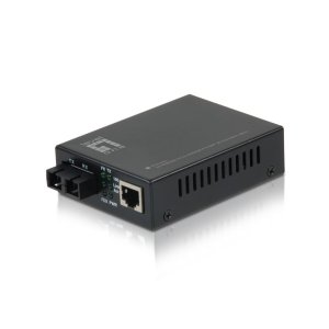 Conversor fibra optica level one 10/100tx a 100base-fx sc (40km)