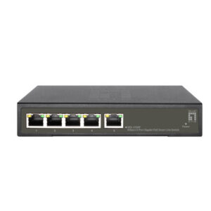 Switch semigestionable level one hilbert 4p poe 10/100/1000 60w + 1p 10/100/1000 carcasa metalica