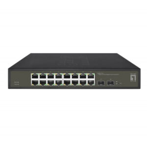 Switch semigestionable level one hilbert 16p giga + 2p sfp giga carcasa metalica