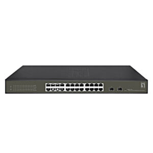 Switch semigestionable level one hilbert 24p giga + 2p sfp giga carcasa metalica