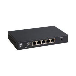 Switch no gestionable level one geu-0525 5p 2.5gbe carcasa metal no rack