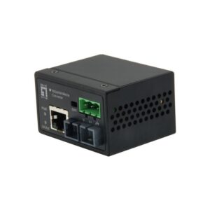 Conversor de medios level one rj45 a sc mono modo industrial iec-4301