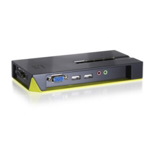 Conmutador automatico sobremesa level one v/t/m 1a4 cpus usb con audio cables incluidos