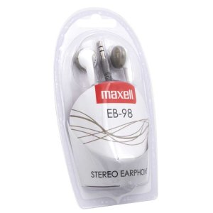 Auricular intrauditivo maxell eb-98 blanco jack 3.5mm 0.94m