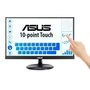 Monitor 22" tactil hdmi vga asus vt229h fhd 60hz 5ms altavoz tactil 10 puntos negro