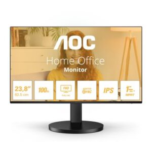 Monitor 24" hdmi vga aoc 24b3ha2 fhd 75hz 1ms altavoz negro
