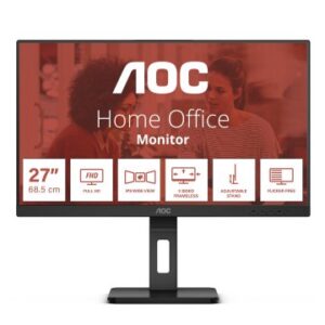 Monitor 27" dp hdmi vga aoc 27e3qaf fhd 75hz 4ms altavoz negro