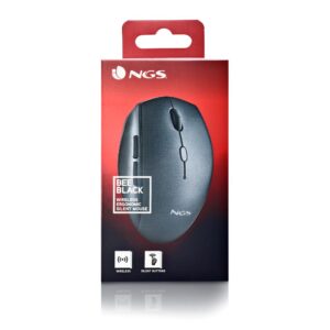 Mouse ngs wireless ergo bee black con teclas silenciosas negro
