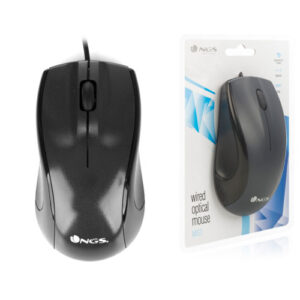 Mouse ngs black mist optico con cable
