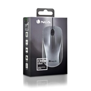 Mouse ngs crew gray con cable de 1200 dpi