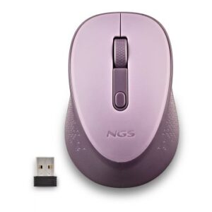 Mouse ngs wireless dew lilac con nano receptor-800/1600 dpi 2,4 ghz lila