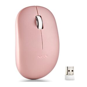 Mouse ngs wireless fog pro rosa 1000dpi 2 botones nano receptor 2.4ghz