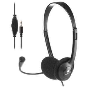 Headset ngs ms103 max con microfono y control de volumen jack 3.5 cable de 1.5m