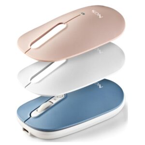 Mouse ngs wireless y bluetooth shell rb 1600dpi nano receptor usb 3 dispositivos 3 carcasas de color