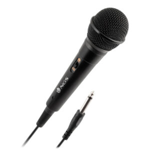 Microfono ngs singer fire especial karaoke jack 6.3 mm cable 3mtr