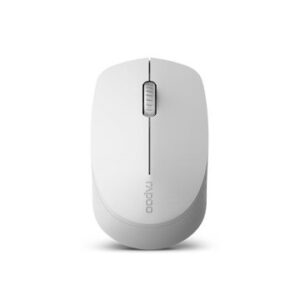 Mouse rapoo wireless y bluetooth m100 silent 2.4g ghz bt 4.0 usb 3.0 3 botones 1300 ppp gris claro