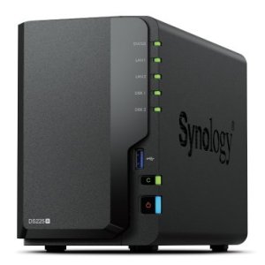 Servidor nas synology ds225+ 2 bahias raid 0,1 jbod - 2gb ram