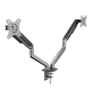 Soporte de mesa tooq db4132tnr-g para 2 pantallas 17-32" max 9kg/brazo vesa max. 100x100 gris/negro