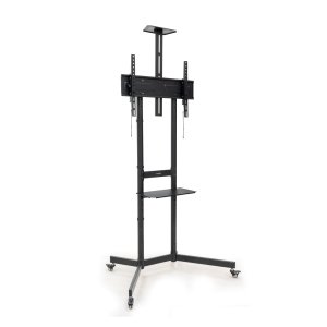 Soporte de suelo con ruedas tooq fs1151m-b pantallas de 37" - 70" max 70kg vesa max. 600x400 bandeja