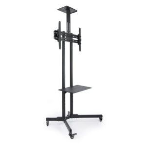 Soporte de suelo con ruedas tooq fs1470m-b para pantallas de 37"-70" max. 50kg vesa max. 600x400 neg