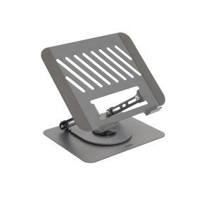 Soporte de portatil tooq ph-dafne-g elevador rotacion 360? de 11" a 17" pleable gris oscuro