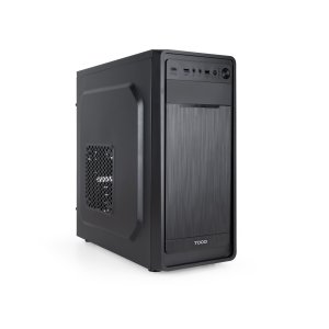 Caja atx tooq tqc-5701-sp prisma ultra fuente 500w 1x ventilador trasero usb-c negro