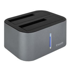 Docking station tooq tqds-802dw 2,5"/3,5" sata usb 3.1 funcion clonaci?n gris
