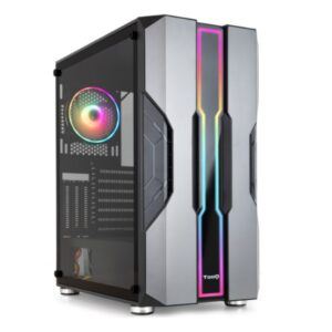 Caja atx tooq tqgcc103-b "nightcity" negra eatx/atx/micro atx/mini tx frontal led a