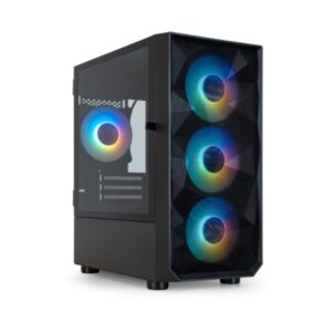 Caja microatx gaming tooq tqgcc901-b "seizure" negra micro atx/mini itx ventala lateral con bisagra
