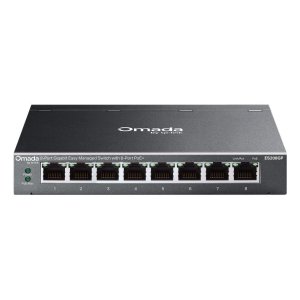 Switch semigestionable tp-link es208gp 8p 8x1gb poe+ 64w app metalico negro