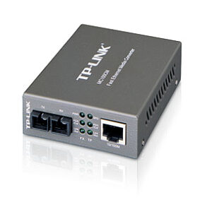 Convertidor fibra tp-link mc100cm rj45 eth a fibra multimodo sc 100mb fullduplex hasta 2km montaje e