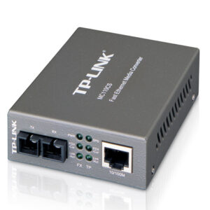 Convertidor fibra tp-link mc110cs rj45 eth a fibra monomodo sc 100mb fullduplex hasta 20km montaje e