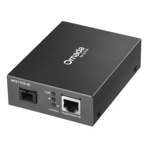 Convertidor fibra tp-link mc211cs-20 rj45 eth a fibra monomodo sc 1gb fullduplex hasta 20km