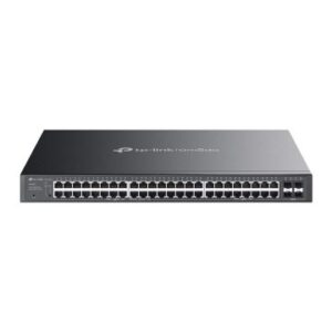 Switch semigestionable tp-link sg2452lp 52p 48x1gb 32xpoe+ 230w 4x1gb sfp app metalico rack negro