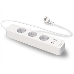 Regleta alimentacion de enchufes inteligentes wifi tp-link tapo p300 3 enchufes y 2 puertos usb 3.0