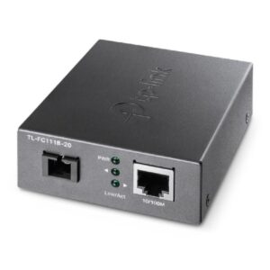 Convertidor de fibra tp-link fc111b-20 single-mode sc wdm bidireccional de 1p rj45 10/100 a 1p sc po