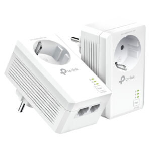 Homeplug tp-link powerline 1000mb pa7027p kit passthrough 2p giga kit 2 unidades