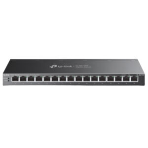 Switch semigestionable tp-link tl-sg116p 16p 16x1gb poe+ 120w metalico negro