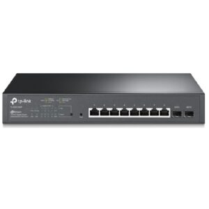 Switch semigestionable tp-link sg1210mp 9p de los cuales 8p giga poe/poe+ 1p giga sfp rj45 alimentac
