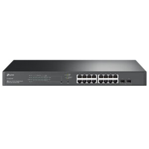 Switch gestionable l2 tp-link tl-sg2218p 18p 16x1gb poe+ 150w 2x1gb sfp app metalico rack negro