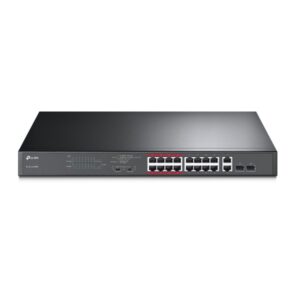 Switch no gestionable tp-link tl-sl1218mp 16p ethernet y 2p combo poe 192w carcasa metalica 19" rack