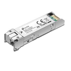 Transceiver tp-link sm321a-2 bidireccional wdm giga monomodo lc tx:1550nm/rx:1310nm hasta 2km