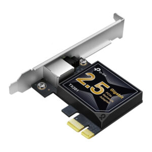 Tarjeta de red pcie 2.5gigabit tp-link tx201 incluye soporte estandar y de perfil bajo