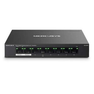 Switch poe+ no gestionable mercusys ms108gp 8p 10/100/1000 7p poe+ 65w ethernet mini desktop
