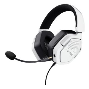 Headset trust gxt 492 carus blanco cable 120cm jack 3.5mm