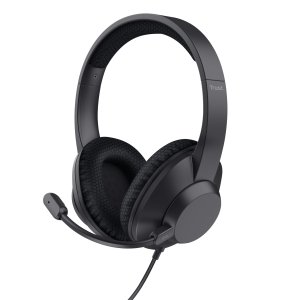 Headset usb-c trust ayda max color negro cable 1,8m adaptador usb-c a usb-a enc