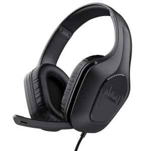Headset trust gxt 417 zirox negro cable 120cm jack 3.5mm
