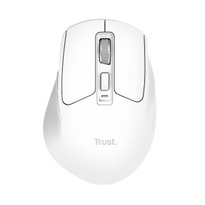 Mouse trust wireless niven bt/2.4ghz 7 botones 800-3200dpi recargable color blanco.