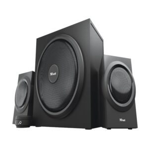 Altavoces 2.1 trust yuri - 60w rms (120w max) - control de volumen- conexion auriculares- entrada de